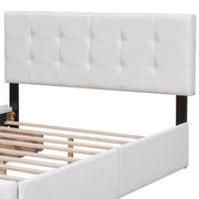 DreamHaus upholstered storage platform bed with a classic headboard and built-in drawers, no box spring needed.