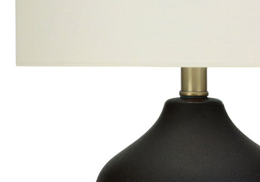 Lighting, Table Lamp, Ceramic, Transitional - Black / Cream - R&R Furniture Gallery (Fountain Valley, CA)