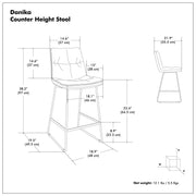 Danika - Counter Height Stool (Set of 2) - R&R Furniture Gallery (Fountain Valley, CA)