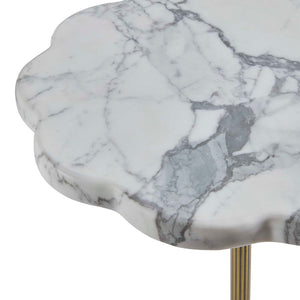 Demi Floret - Drink Table - Gold / White