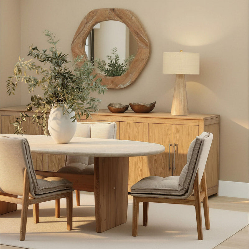 Waylon - Dining Table - Natural And Cream