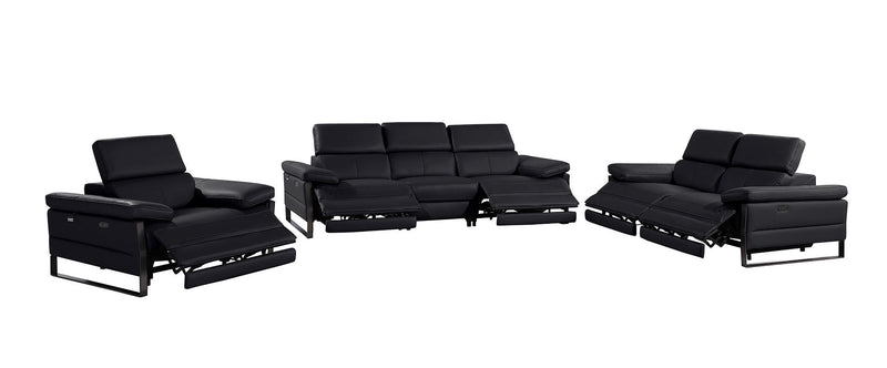 1246 - Modular Power Dual Reclining Sofa, Loveseat, And Chair Set With Power Headrests
