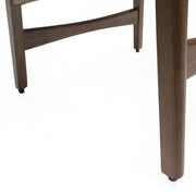 Noble House elegant counter height chair with cushioned seat and wooden legs, ideal for kitchen or bar seating.