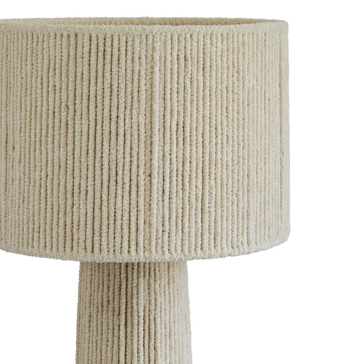 Tapered - Chenille Fiber Floor Lamp - Natural - R&R Furniture Gallery (Fountain Valley, CA)