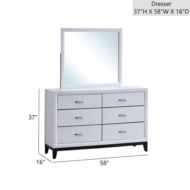 Glasgow - Dresser With 6 Drawers - R&R Furniture Gallery (Fountain Valley, CA)
