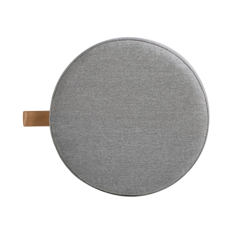 Brandy - Round Upholstered Storage Ottoman With Accent - R&R Furniture Gallery (Fountain Valley, CA)