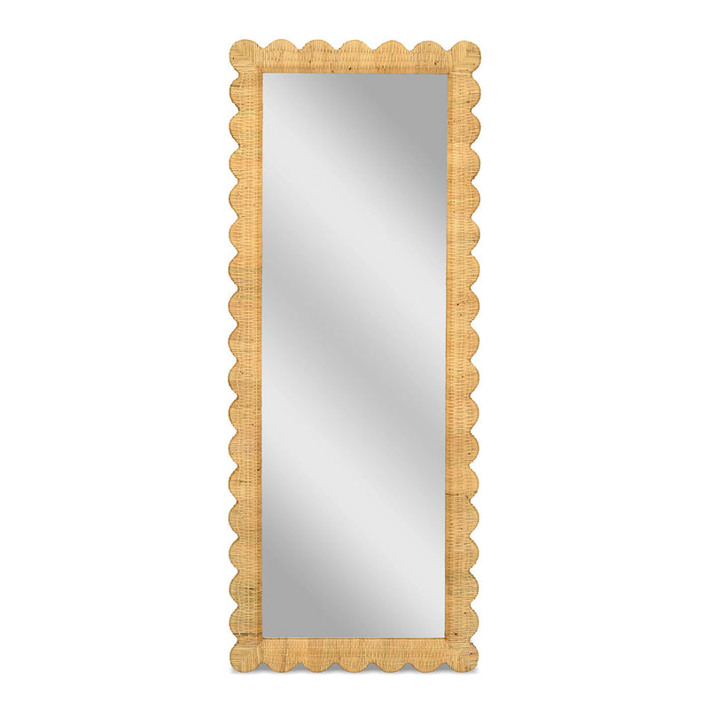 Bama - Rattan Long Wall Mirror - Natural - R&R Furniture Gallery (Fountain Valley, CA)