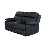 Blanche - Console Reclining Loveseat With LED Lights And Speakers - R&R Furniture Gallery (Fountain Valley, CA)