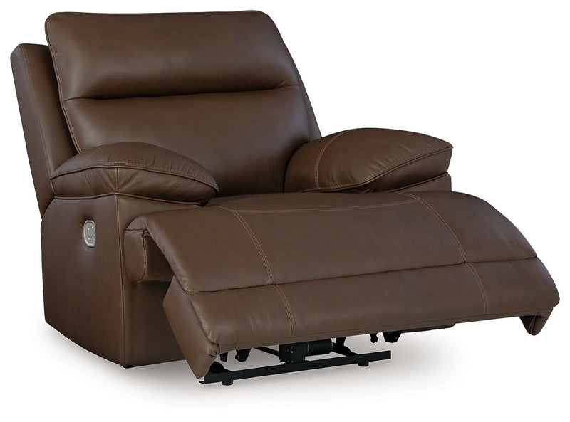 Vonryan - Power Recliner / Adj Headrest - Tobacco - R&R Furniture Gallery (Fountain Valley, CA)