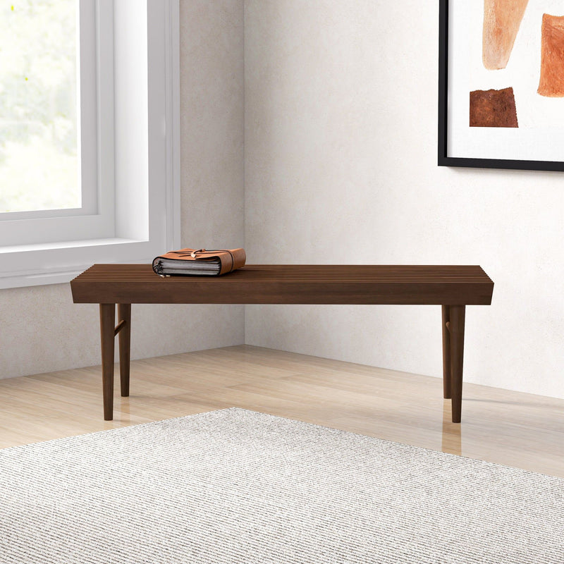 Mia - Bench - Dark Brown - R&R Furniture Gallery (Fountain Valley, CA)