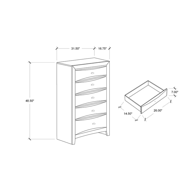 Lucille - Chest With Spacious Drawers - R&R Furniture Gallery (Fountain Valley, CA)