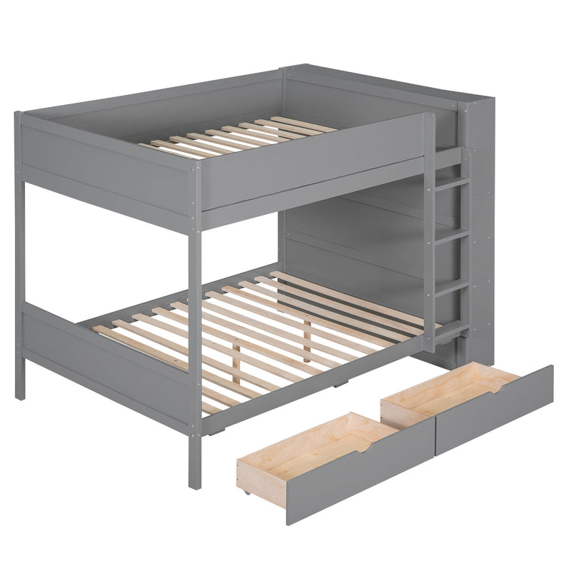 Bunk Bed With 2 Drawers And Multi Layer Cabinet - R&R Furniture Gallery (Fountain Valley, CA)