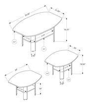 Table Set: Coffee, End, Side, Accent, Living Room, Transitional (Set of 3) - Oak - R&R Furniture Gallery (Fountain Valley, CA)