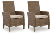Laguna Heights - Arm Chair With Cushion (Set of 2) - Beige - R&R Furniture Gallery (Fountain Valley, CA)