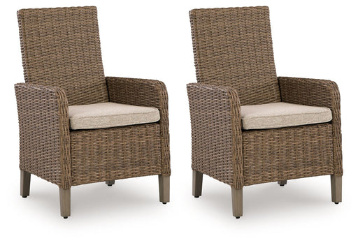 Laguna Heights - Arm Chair With Cushion (Set of 2) - Beige - R&R Furniture Gallery (Fountain Valley, CA)