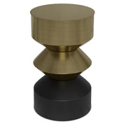 Miller - Side Table - Black / Brass - R&R Furniture Gallery (Fountain Valley, CA)