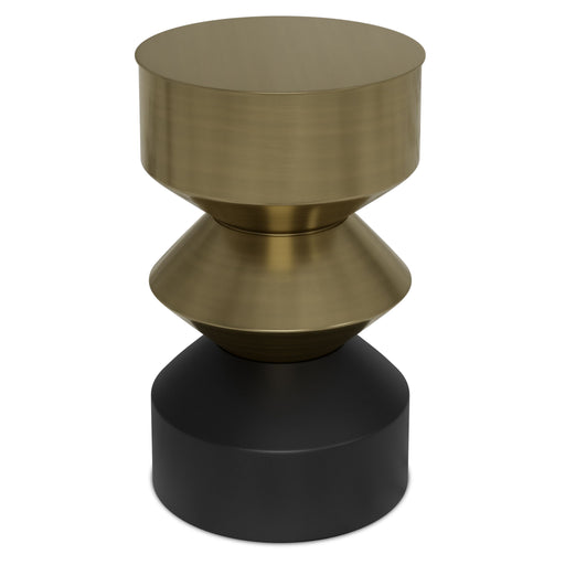 Miller - Side Table - Black / Brass - R&R Furniture Gallery (Fountain Valley, CA)