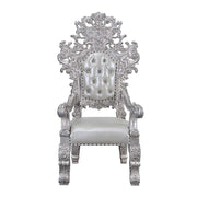 Valkyrie - Arm Chair (Set of 2) - Synthetic Leather & Antique Platinum - R&R Furniture Gallery (Fountain Valley, CA)