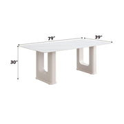 Kalam - Dining Table - Ceramic Top & Beige - R&R Furniture Gallery (Fountain Valley, CA)