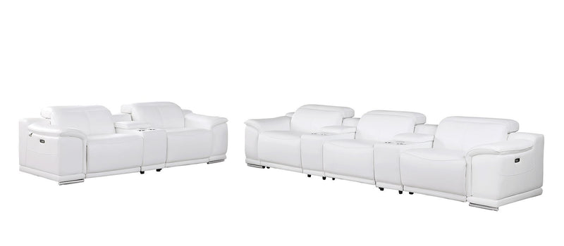 9762 - 8-Piece Modular Power Reclining Sofa And Console Loveseat Set With