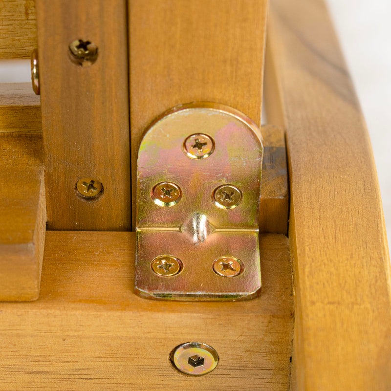 Outdoor 3 Pieces Dining Set, Round Bistro Set - Teak