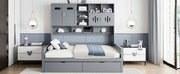 Daybed With All-In-One Cabinet And Shelf - R&R Furniture Gallery (Fountain Valley, CA)