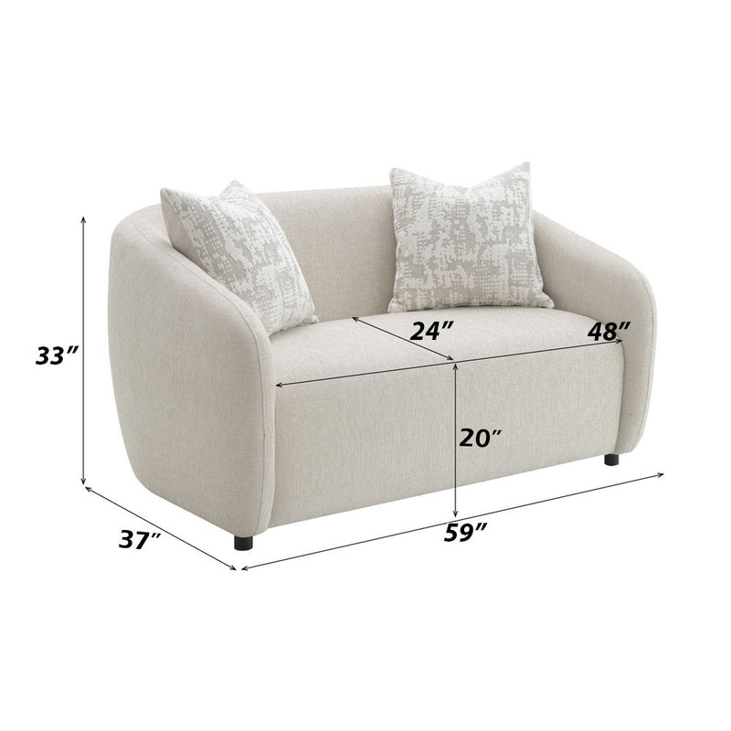 Etienne - Loveseat With 3 Pillows - R&R Furniture Gallery (Fountain Valley, CA)