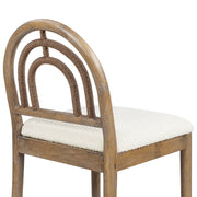 Leon - Arched Back & Upholstered Counter Stool (Set of 2) - Ivory White - R&R Furniture Gallery (Fountain Valley, CA)