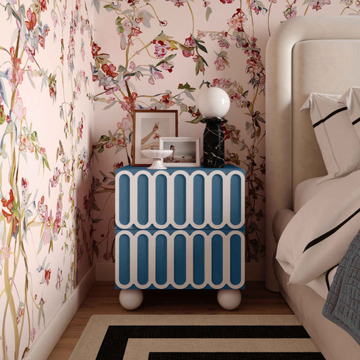 Tori - Motif Nightstand - Blue - R&R Furniture Gallery (Fountain Valley, CA)