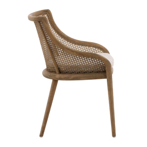 Arcata - Dining Chair - Medium Brown And Beige