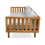 Claremont - 3 Seater Daybed Teak Acacia Wood Water Resistant Cushions - R&R Furniture Gallery (Fountain Valley, CA)