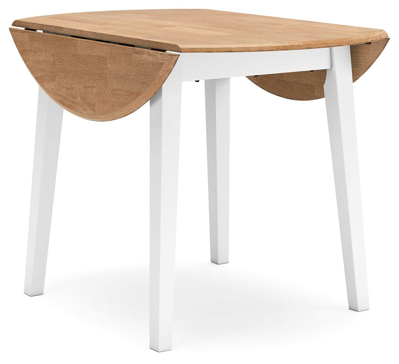 Gesthaven - Round Dining Room Drop Leaf Table - R&R Furniture Gallery (Fountain Valley, CA)