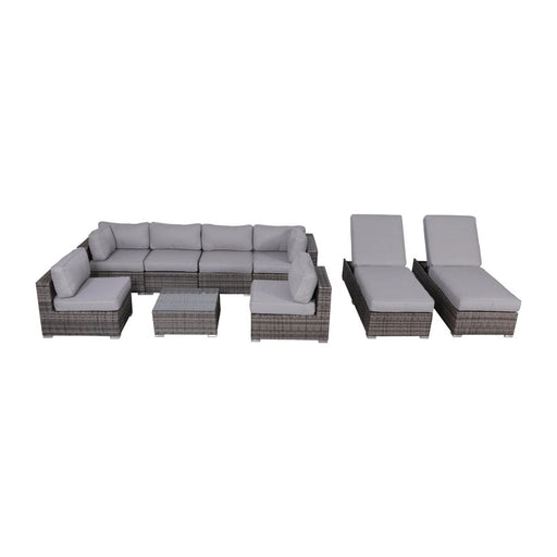 Seating Set With Cushions Handcrafted Wicker Design - R&R Furniture Gallery (Fountain Valley, CA)