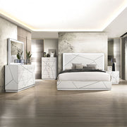 Esther - Dresser - White / Silver - R&R Furniture Gallery (Fountain Valley, CA)