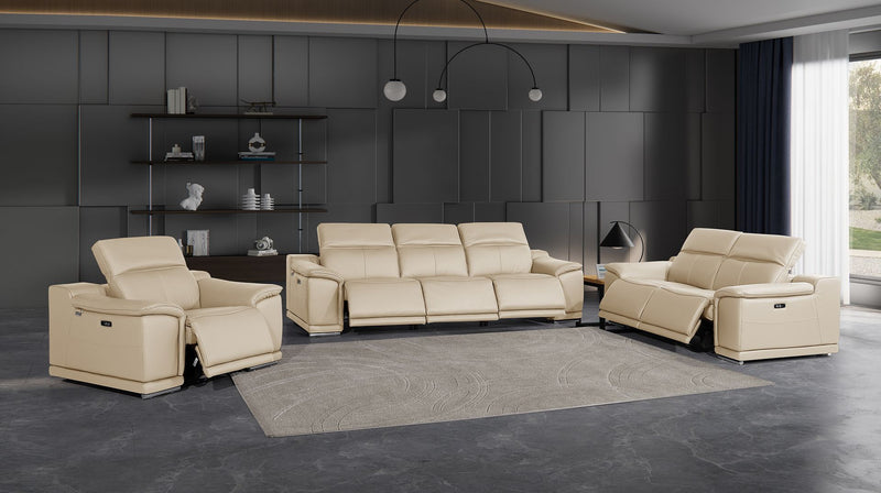 9762 - 6-Piece Modular Power Reclining Sofa, Loveseat And Chair Set With 6 Power Recliners In