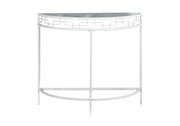 Accent Console Table For Entryway, Contemporary And Modern - White - R&R Furniture Gallery (Fountain Valley, CA)