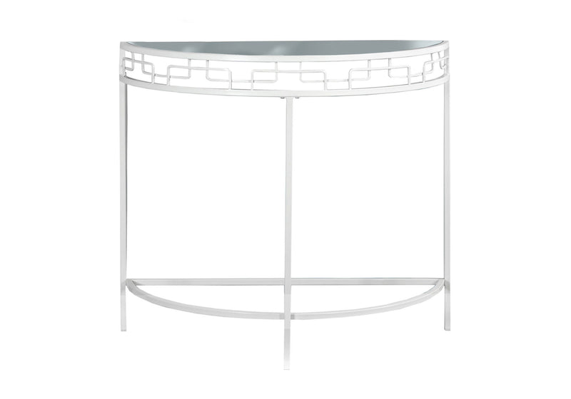 Accent Console Table For Entryway, Contemporary And Modern - White - R&R Furniture Gallery (Fountain Valley, CA)