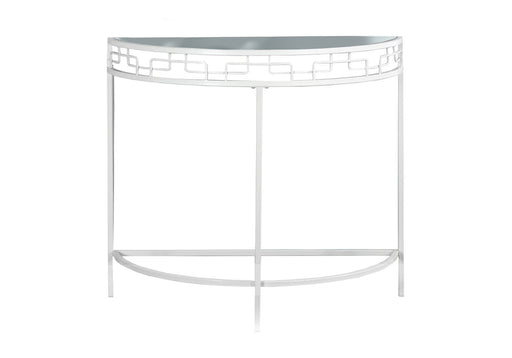 Accent Console Table For Entryway, Contemporary And Modern - White - R&R Furniture Gallery (Fountain Valley, CA)
