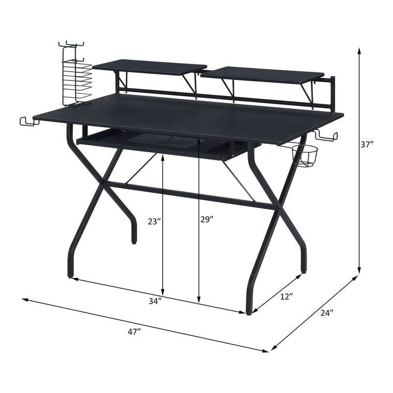 Hartman - Gaming Desk - Black - R&R Furniture Gallery (Fountain Valley, CA)