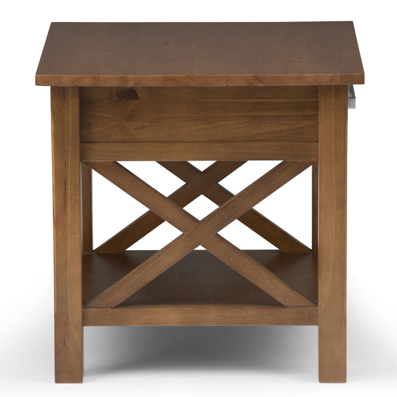 Kitchener - End Table - Medium Saddle Brown - R&R Furniture Gallery (Fountain Valley, CA)
