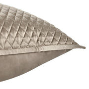 Diamond sham by Classic Home, a decorative quilted pillow sham with a diamond pattern in soft, neutral fabric.