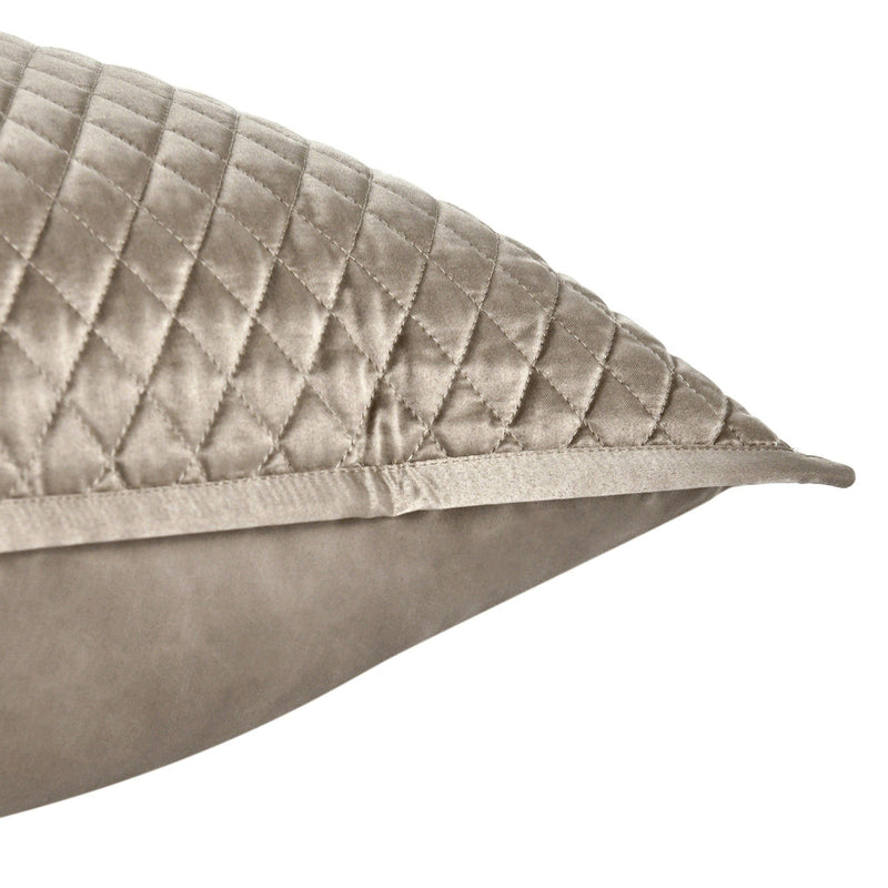 Diamond sham by Classic Home, a decorative quilted pillow sham with a diamond pattern in soft, neutral fabric.