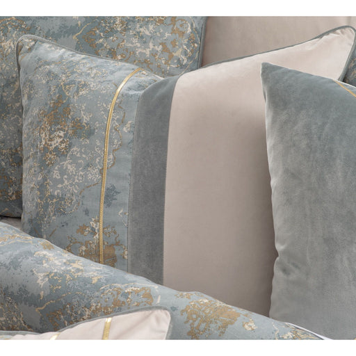Debonair - 10-Piece King Comforter Set - Mist - R&R Furniture Gallery (Fountain Valley, CA)