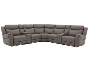 Momentum - Modular Power Reclining Sectional With Power Adjustable Headrests - R&R Furniture Gallery (Fountain Valley, CA)
