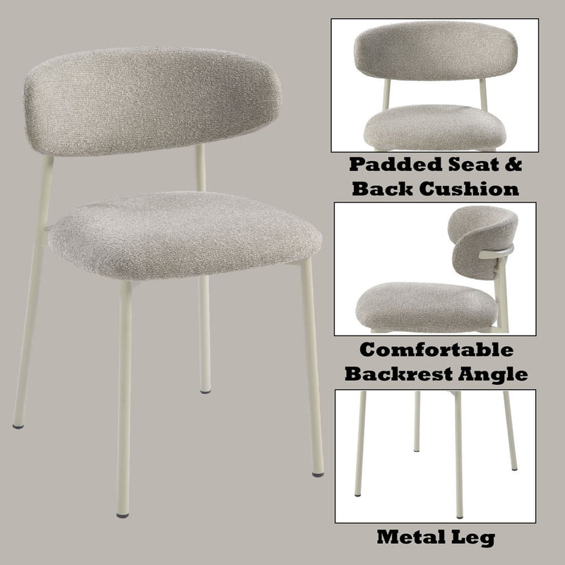 Ingram - Side Chair (Set of 2) - Light Gray - R&R Furniture Gallery (Fountain Valley, CA)