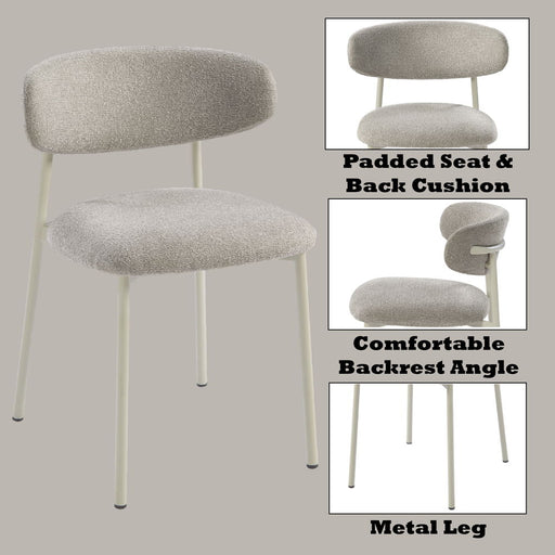 Ingram - Side Chair (Set of 2) - Light Gray - R&R Furniture Gallery (Fountain Valley, CA)