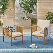 Casa - Acacia Club Chair Coastal Classic Outdoor Seating, Waterproof Fabric - R&R Furniture Gallery (Fountain Valley, CA)