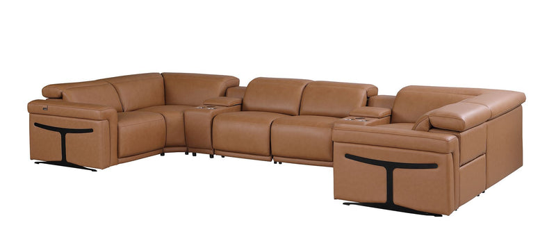 1126 - 8-Piece U-Shaped Sectional Sofa In With 4 Power Recliners & Power Headrest