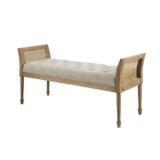 Accent Bench With Arm - Natural - R&R Furniture Gallery (Fountain Valley, CA)