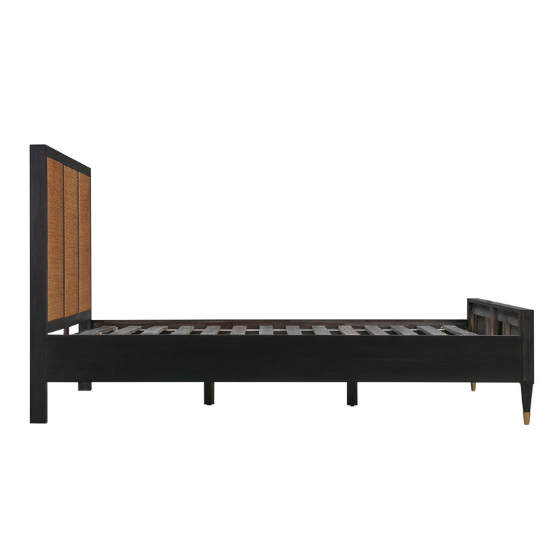 TOV Furniture Sierra panel bed with a modern, minimalist design featuring a sleek wooden frame and clean lines.